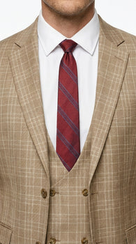 Men’s Renaissance Collection Camel 3 Piece Suit with Jacket, Vest and Pants, Formal Wedding Dress Suit