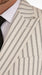 Men’s Off White Double Breasted Pinstripe Suit with Jacket and Pants, Formal Wedding Dress Suit