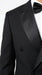 Men’s Black Double Breasted Tuxedo with Super 150s Style, Designer Formal Wedding Dinner Suit