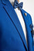 Men’s Royal Blue 2 Button Blazer with Notch Lapel, Wholesale Dress Casual Sport Coat