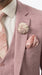 Men’s Mauve Rose Gold Light Pink 3 Piece Wedding Suit, Formal Vested Groom Prom Suit Set