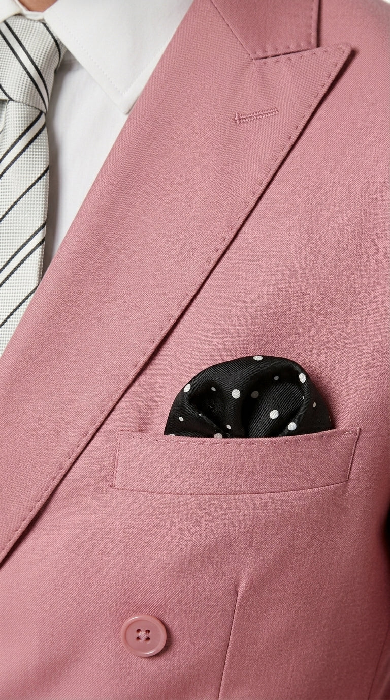Men’s Blush Pink Double Breasted Easter Suit, Lightweight Summer Wedding Church Dress Suit Set Modern Fit
