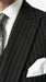 Mens Italian Wool Suit Color Black - Men's Designer Wool Pleated Pant Vested Black Gangster Pinstripe Suit