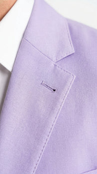 Men’s Lilac 2 Button Suit, Light Purple Formal Wedding Prom Dress Suit
