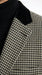 Men’s White and Black Houndstooth Checkered Blazer, Dress Casual Sport Coat Jacket