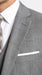 Men’s Charcoal Grey Windowpane Plaid 3 Piece Suit, 2 Button Vested Formal Dress Suit