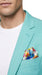 Men’s Aqua One Button Blazer, Formal Dress Sport Coat for Wedding Prom and Parties