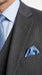 Men’s Charcoal Gray Pinstripe 3 Piece Vested Suit with 2 or 3 Button Jacket, Formal Dress Suit