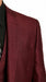 Men’s Burgundy Wine Maroon Sharkskin Vested Suit with Jacket, Vest and Pants