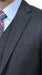 Men’s Charcoal Grey 2 Button Vested Business Suit, Formal Wedding Dress Suit