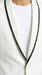 Men’s Waverly White Tuxedo Jacket by Ike Evening, Formal Dinner Jacket with Black Trim