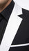 Men’s Black and White Blazer with Shawl Lapel, Dress Casual Formal Sport Coat