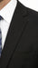 Men’s Black 2 Piece Slim Fit Business Suit with Wide Fish Cut Styling