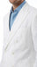 Men’s White Double Breasted Suit with Jacket and Pants, Formal Wedding Dress Suit
