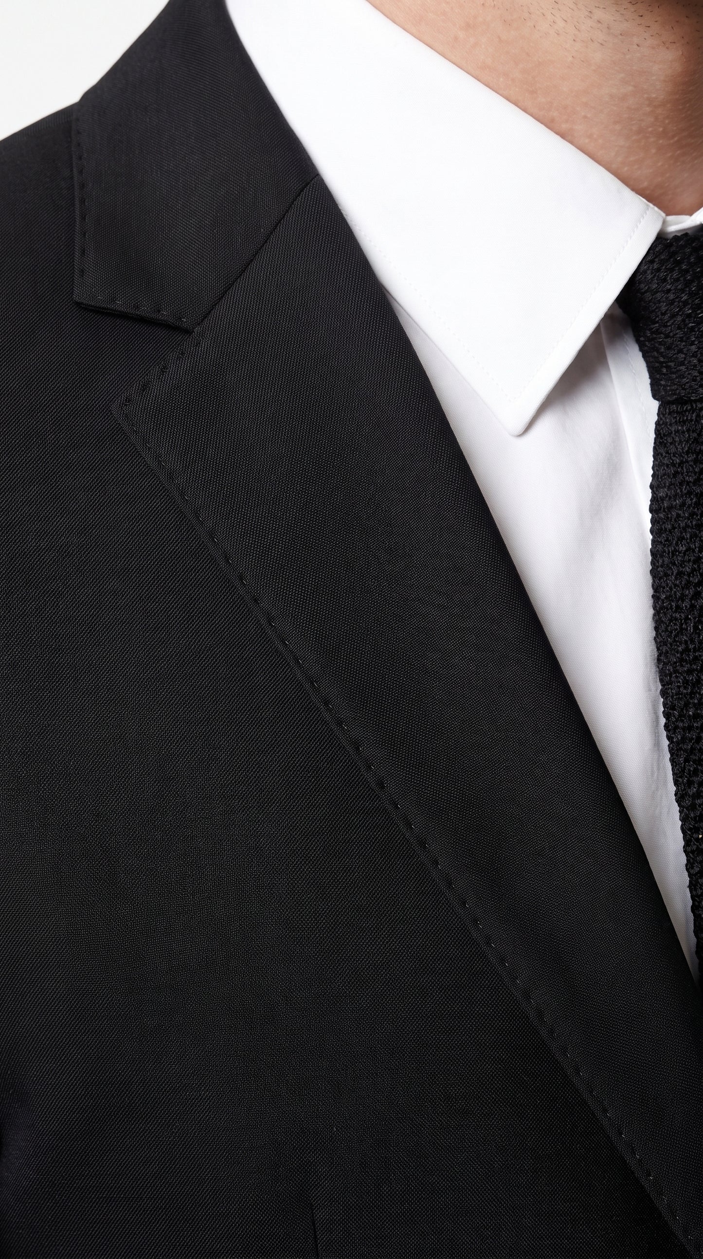 Prontomoda Men’s Solid Black Suit, Formal Wedding Business Dress Suit Modern Fit