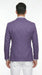 Men’s Purple Single Breasted Two Button Blazer, Classic Business Casual Wedding Sport Coat Jacket