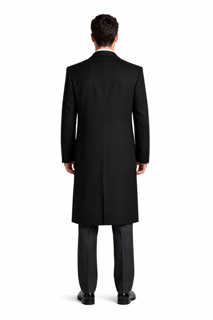 Man Bent Fully Lined Double Breasted 6 Buttons Mens Dress Coat Long Long Men Dress Topcoat - Winter coat ~ Mens Overcoat Designer Men's Mens Peacoat Sale - Image 6