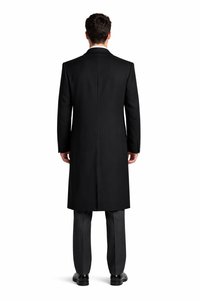 Man Bent Fully Lined Double Breasted 6 Buttons Mens Dress Coat Long Long Men Dress Topcoat - Winter coat ~ Mens Overcoat Designer Men's Mens Peacoat Sale