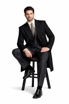 Man Bent Fully Lined Double Breasted 6 Buttons Mens Dress Coat Long Long Men Dress Topcoat - Winter coat ~ Mens Overcoat Designer Men's Mens Peacoat Sale - Image 7
