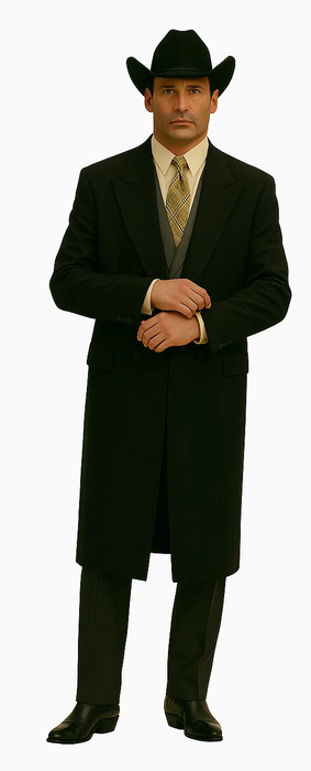 Man Bent Fully Lined Double Breasted 6 Buttons Mens Dress Coat Long Long Mens Dress Topcoat - Winter coats ~ Mens Overcoat Designer Men's Mens Peacoat Sale