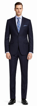 Mantoni 2-Button Slim or Modern Fit in 3-Blue Navy Fabrics - Image 3