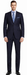 Tiglio 2-Button Slim or Modern Fit in 3-Blue Navy Fabrics