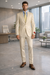 Mantoni Beige Two-button Wool Suit