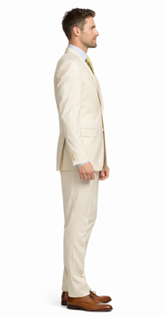Mantoni Beige Two-button Wool Suit - Image 3