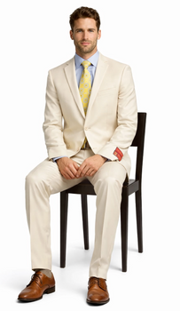 Mantoni Beige Two-button Wool Suit - Image 4