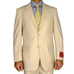 Mantoni Beige Two-button Wool Suit