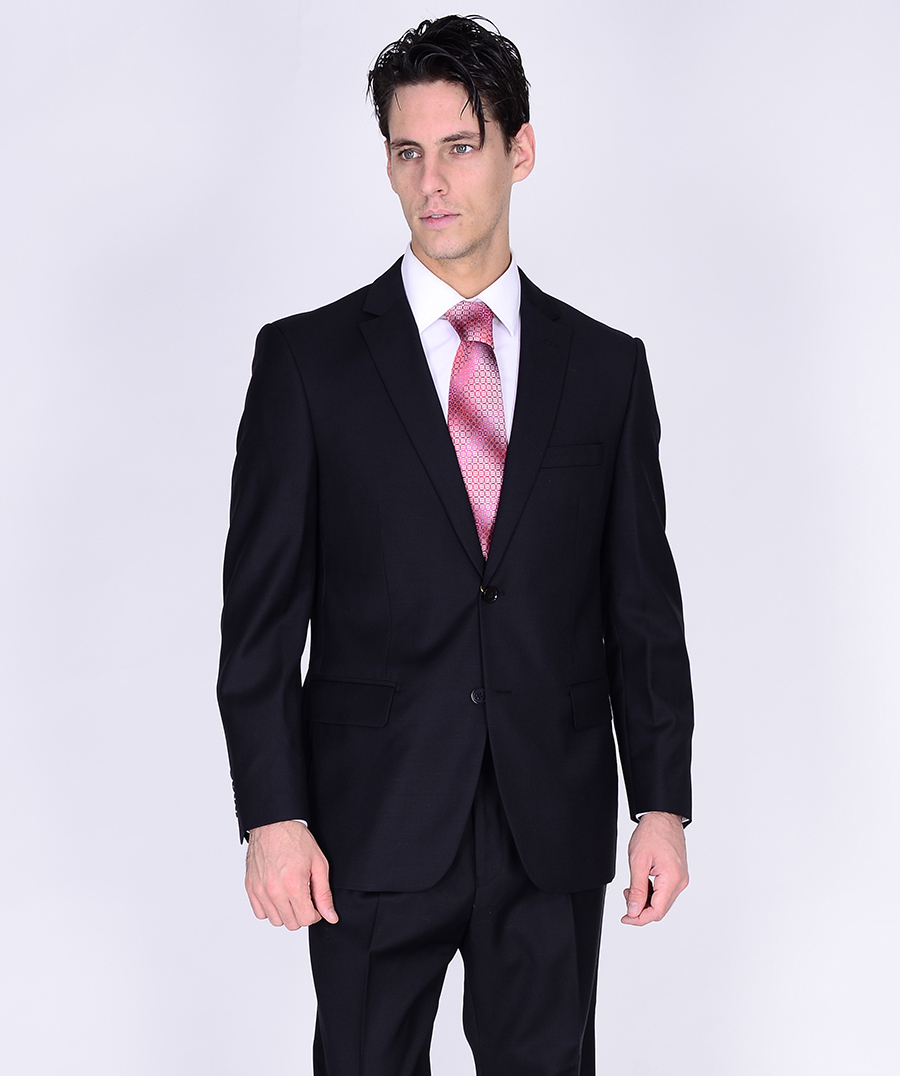 Mantoni Black or Gray 2-Button Slim or Modern Fit Suit - Image 9