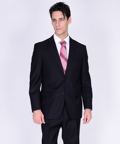 Mantoni Black or Gray 2-Button Slim or Modern Fit Suit - Image 9