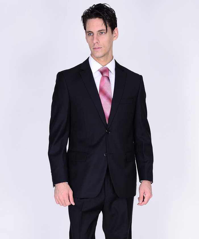 Mantoni Black or Gray 2-Button Slim or Modern Fit Suit - Image 9