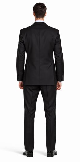 Mantoni Black or Gray 2-Button Slim or Modern Fit Suit - Image 2