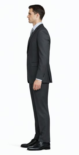 Mantoni Black or Gray 2-Button Slim or Modern Fit Suit - Image 4