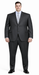 Mantoni Black or Gray 2-Button Slim or Modern Fit Suit