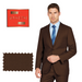 Mantoni Brown Two-Button Wool Suit