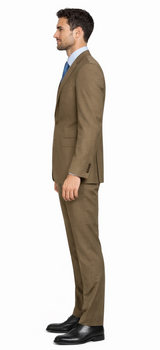 Mantoni Camel or Taupe Two-button Wool Suit - Image 6
