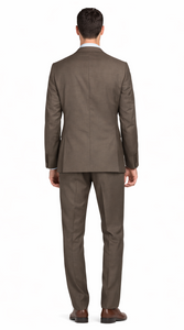 Mantoni Camel or Taupe Two-button Wool Suit