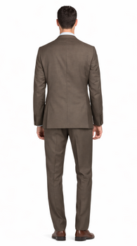 Mantoni Camel or Taupe Two-button Wool Suit - Image 3