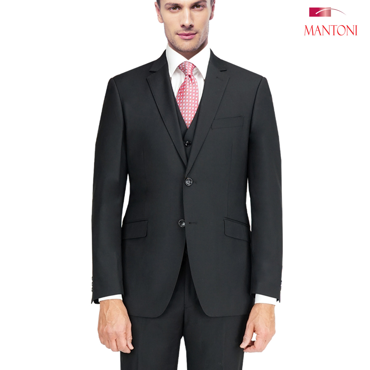 Mantoni Charcoal Two-button Wool Suit - Image 8