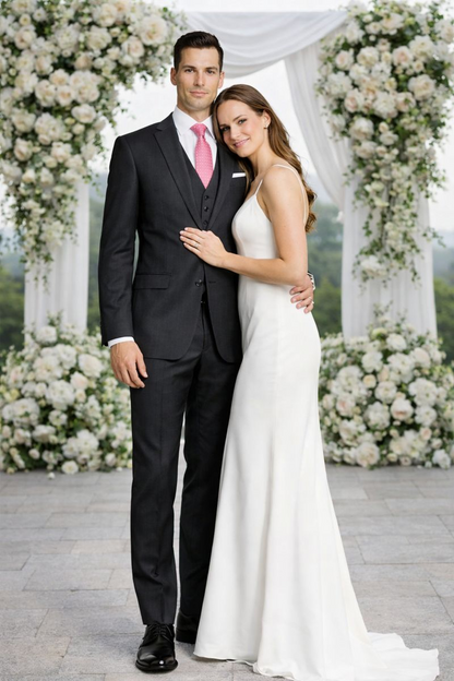 Mantoni Charcoal Two-button Wool Suit - Image 6