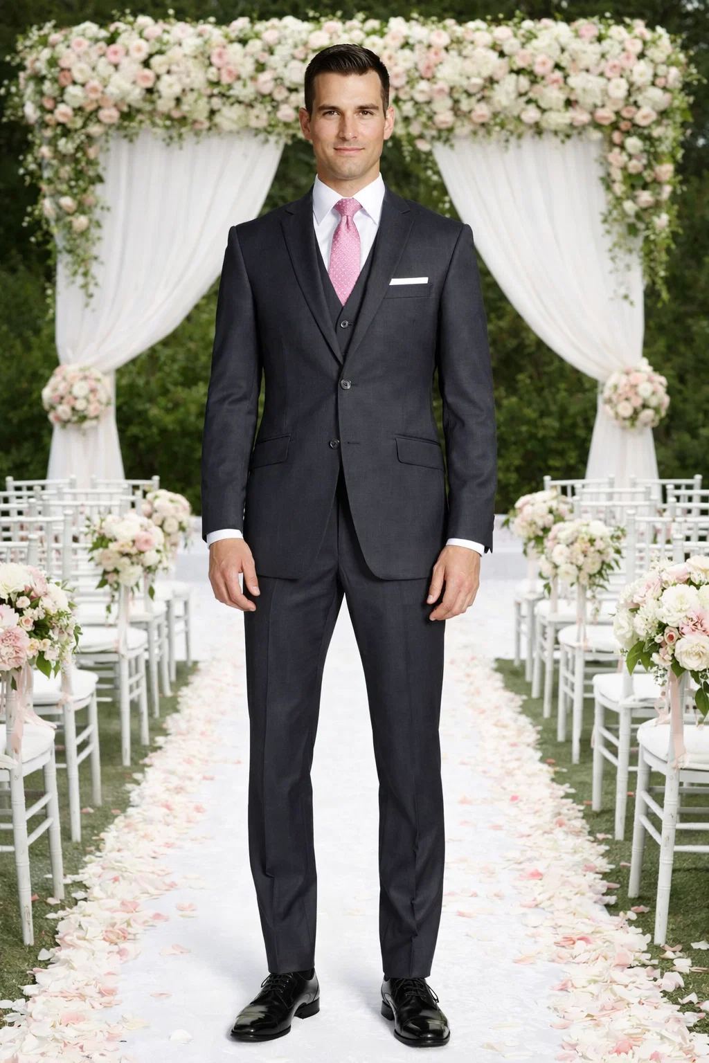 Mantoni Charcoal Two-button Wool Suit - Image 5