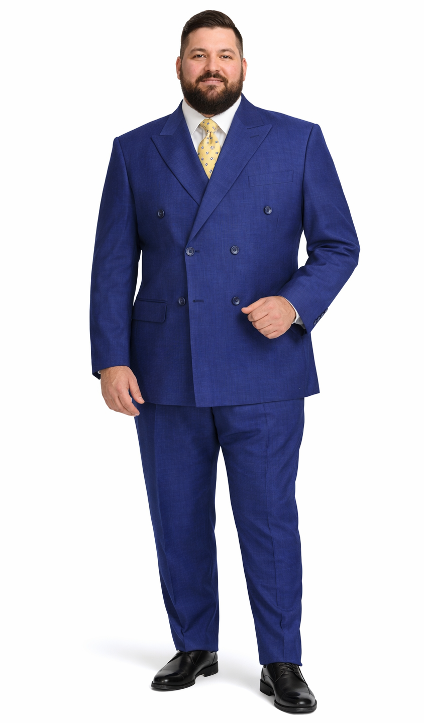 Mantoni Double-Breast Black, Grey, or Navy Wool Suit - Image 8