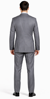 Mantoni Gray Two-button Super Wool Suit - Image 2