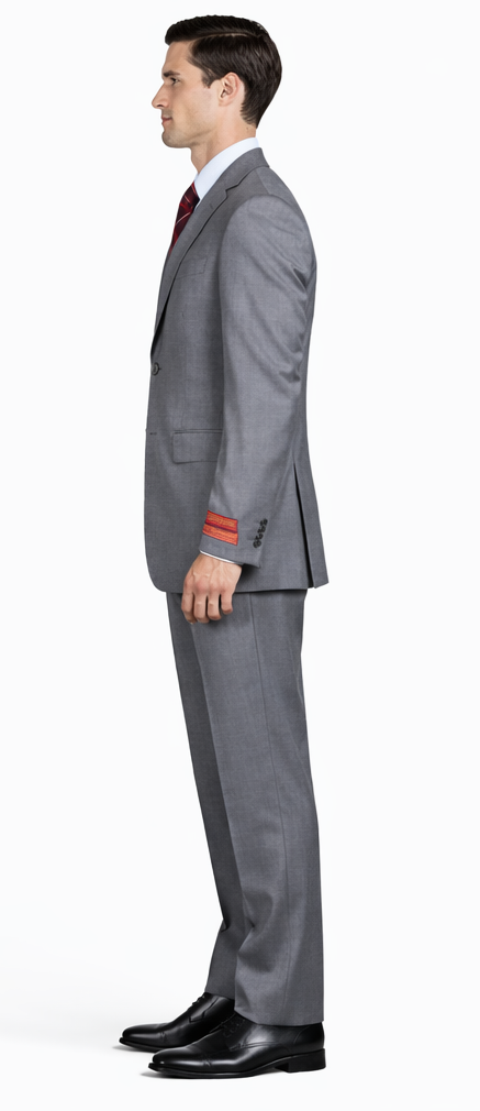 Mantoni Gray Two-button Super Wool Suit - Image 3