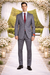 Mantoni Gray Two-button Super Wool Suit