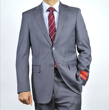 Mantoni Gray Two-button Super Wool Suit - Image 8
