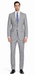 Mantoni Lt. Gray Two-button Wool Suit in Modern or Slim-Fit