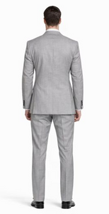 Mantoni Lt. Gray Two-button Wool Suit in Modern or Slim-Fit